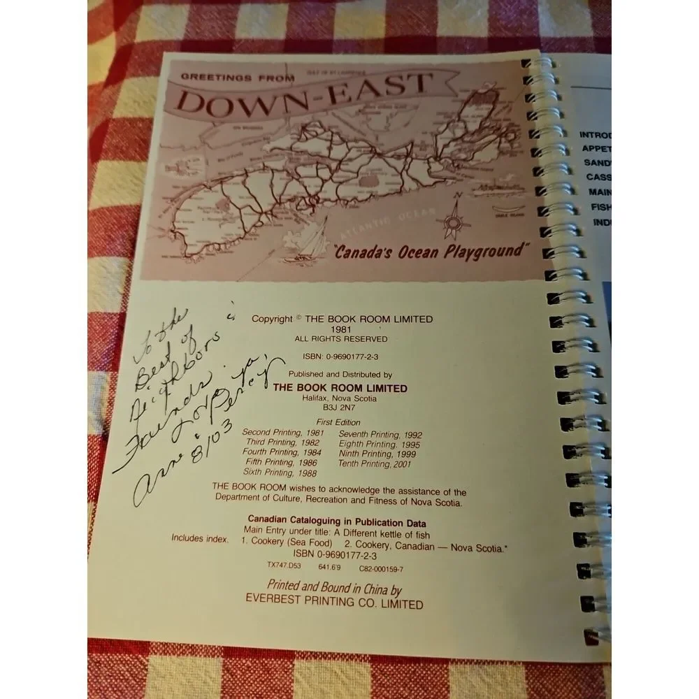 A‎ Different Kettle of Fish Traditional Seafood Recipes From Down East COOKBOOK